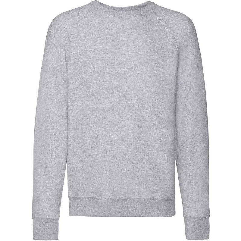 Szara bluza męska Lightweight Raglan Sweat Fruit of the Loom