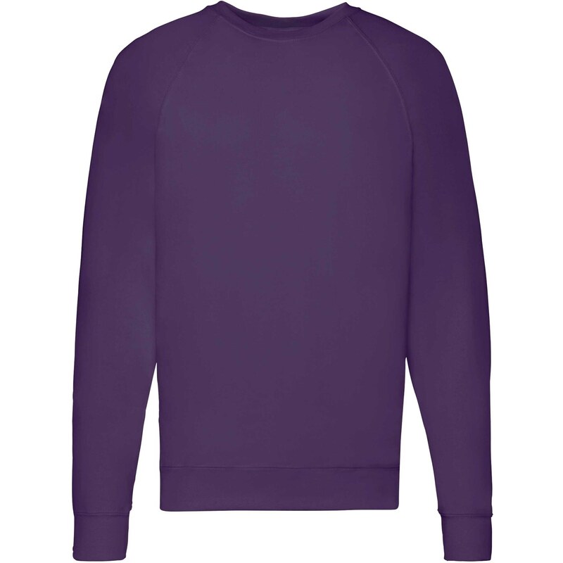Biała bluza męska Lightweight Raglan Sweat Fruit of the Loom