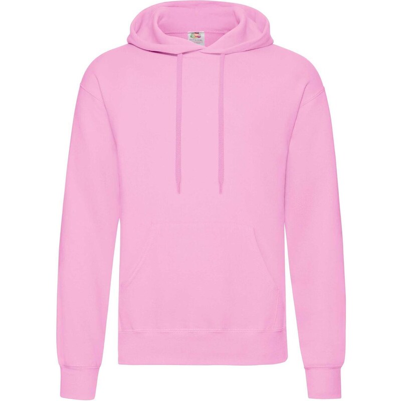 Men's Pink Hooded Sweat Fruit of the Loom