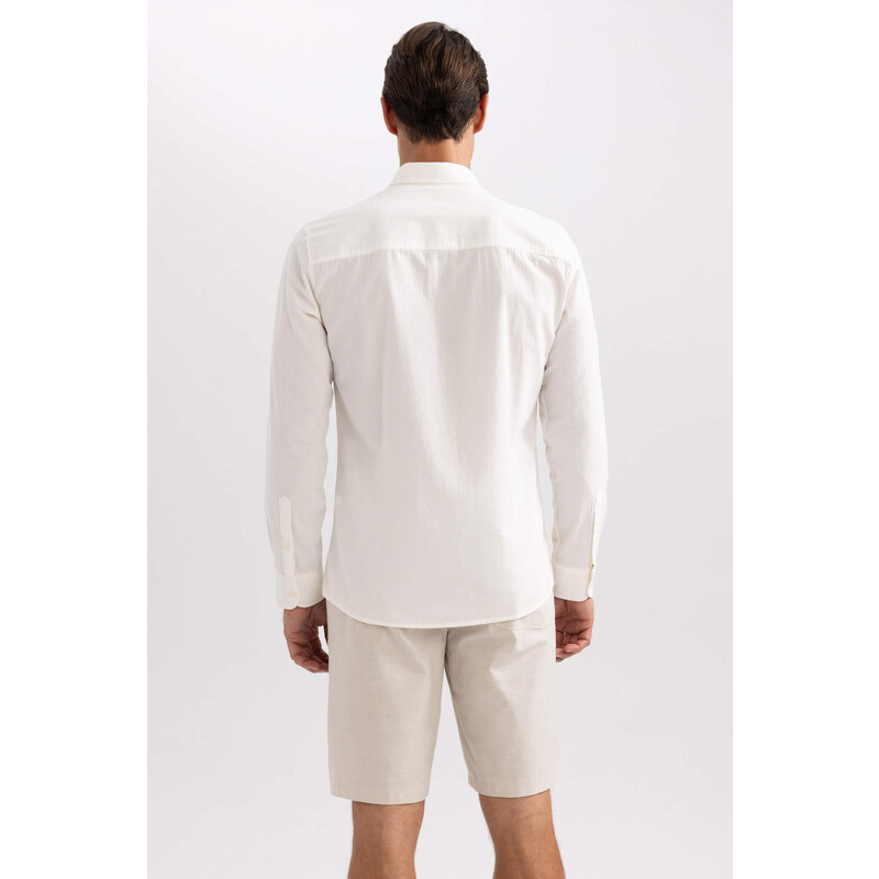 DEFACTO Slim Fit Long Sleeve Shirt