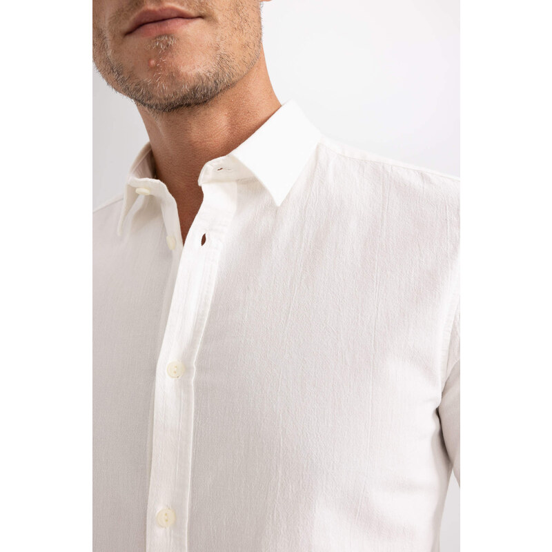 DEFACTO Slim Fit Long Sleeve Shirt