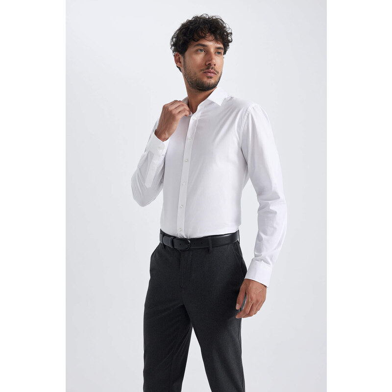 DEFACTO Slim Fit Long Sleeve Shirt