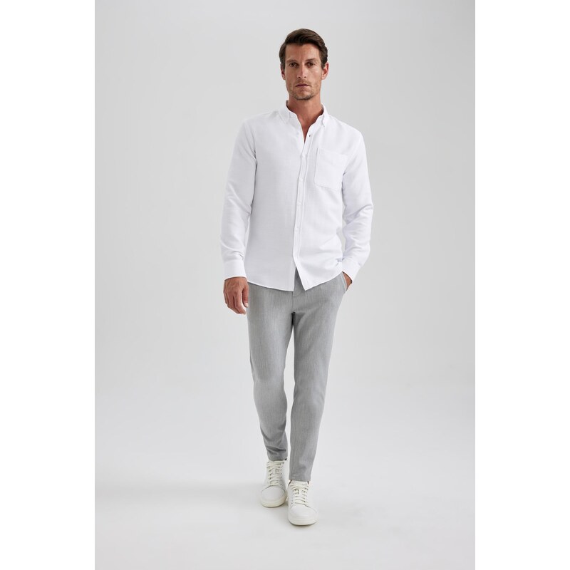 DEFACTO Slim Fit Long Sleeve Shirt