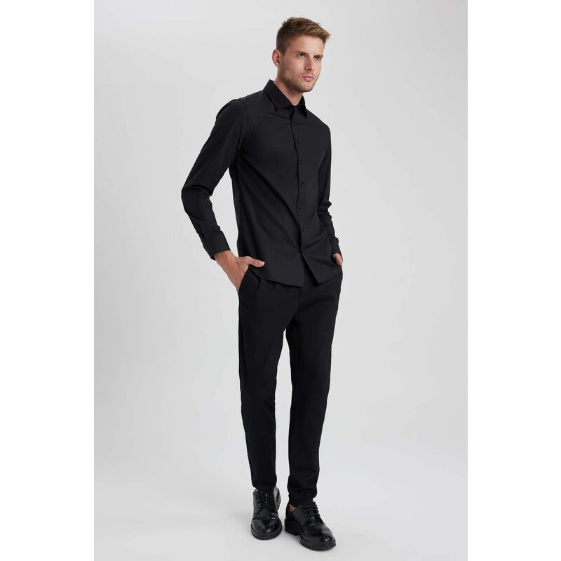 DEFACTO Slim Fit Long Sleeve Shirt