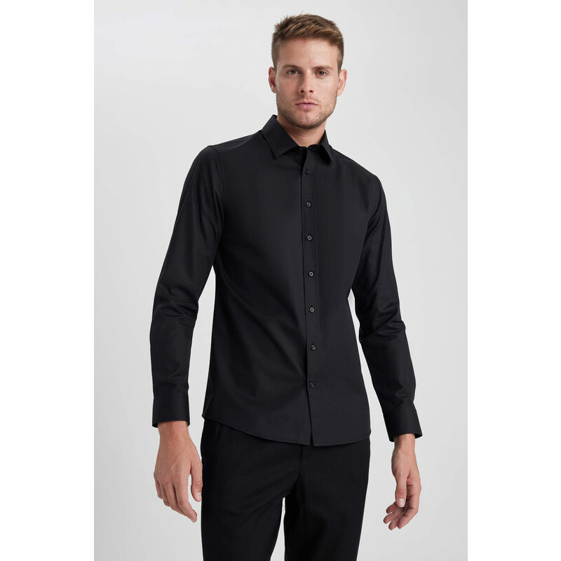 DEFACTO Slim Fit Long Sleeve Shirt