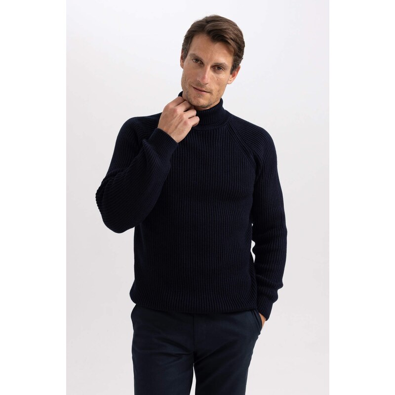 DEFACTO Standard Fit Turtleneck Knitwear Pullover