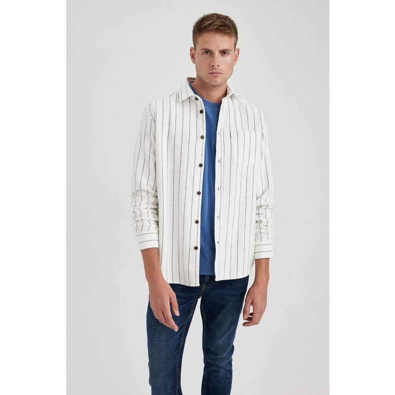 DEFACTO Regular Fit Long Sleeve Shirt