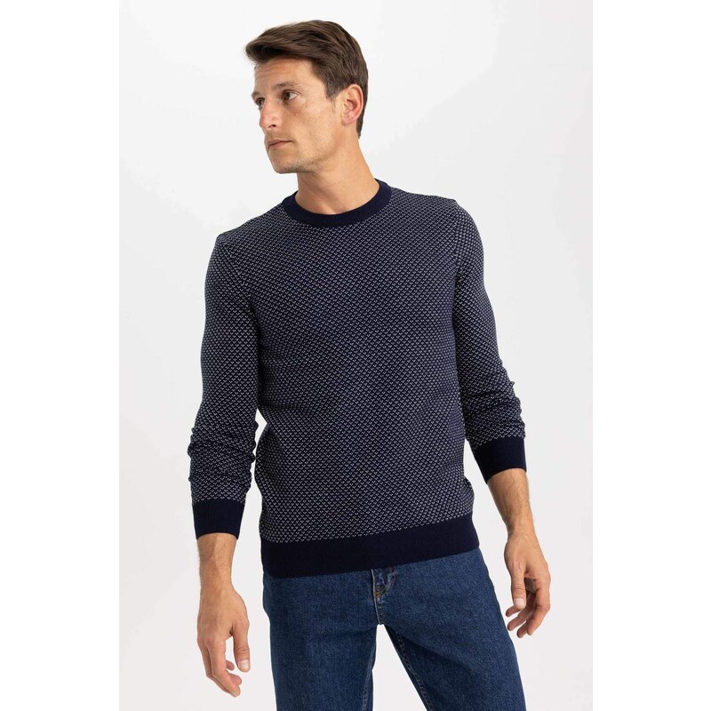 DEFACTO Standard Fit Crew Neck Knitwear Pullover