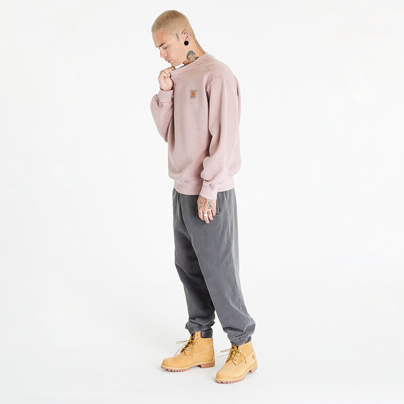 Pánská mikina Carhartt WIP Vista Sweat Glassy Pink Garment Dyed