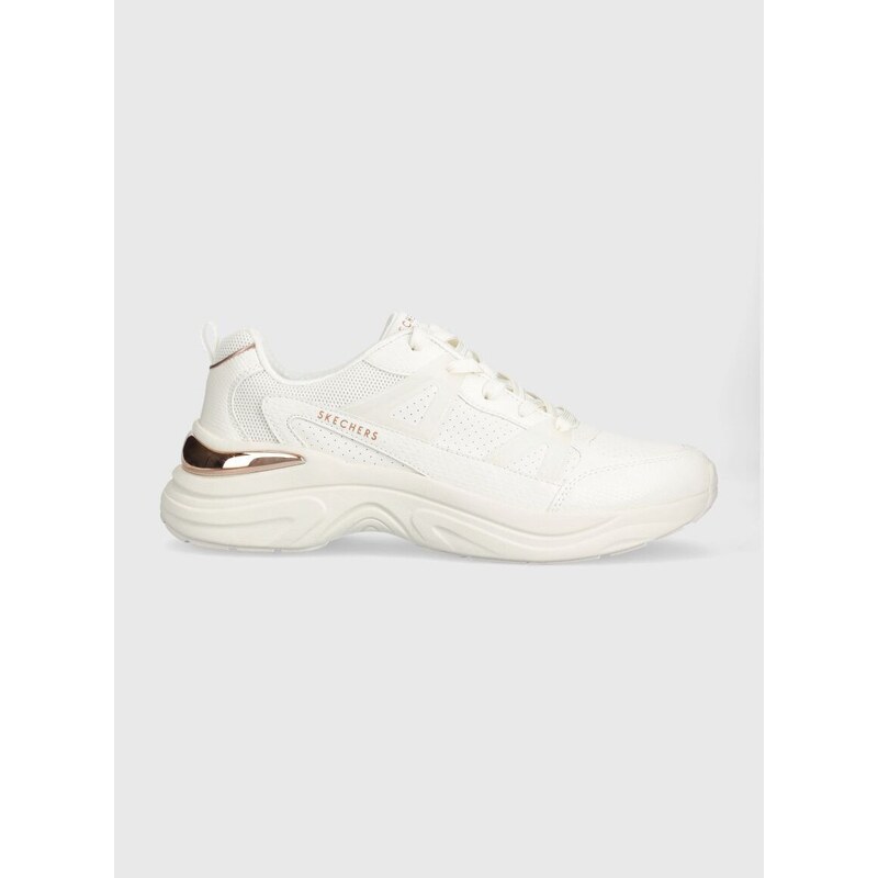 Sneakers boty Skechers HAZEL bílá barva
