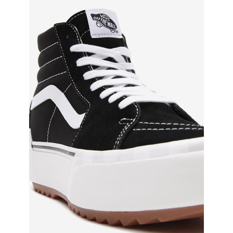 Černo-bílé dámské kotníkové tenisky VANS UA SK8-Hi Stacked - Dámské