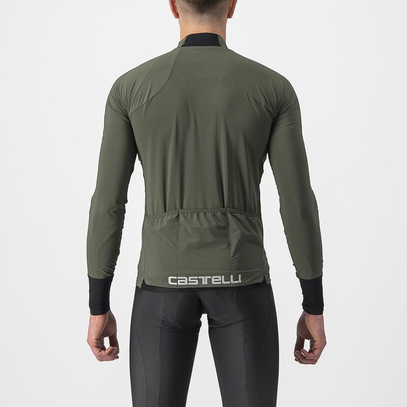 Castelli - voděodpudivý dres flight jersey air military green