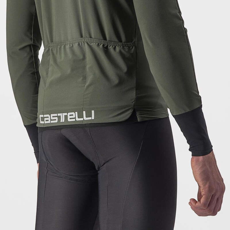 Castelli - voděodpudivý dres flight jersey air military green