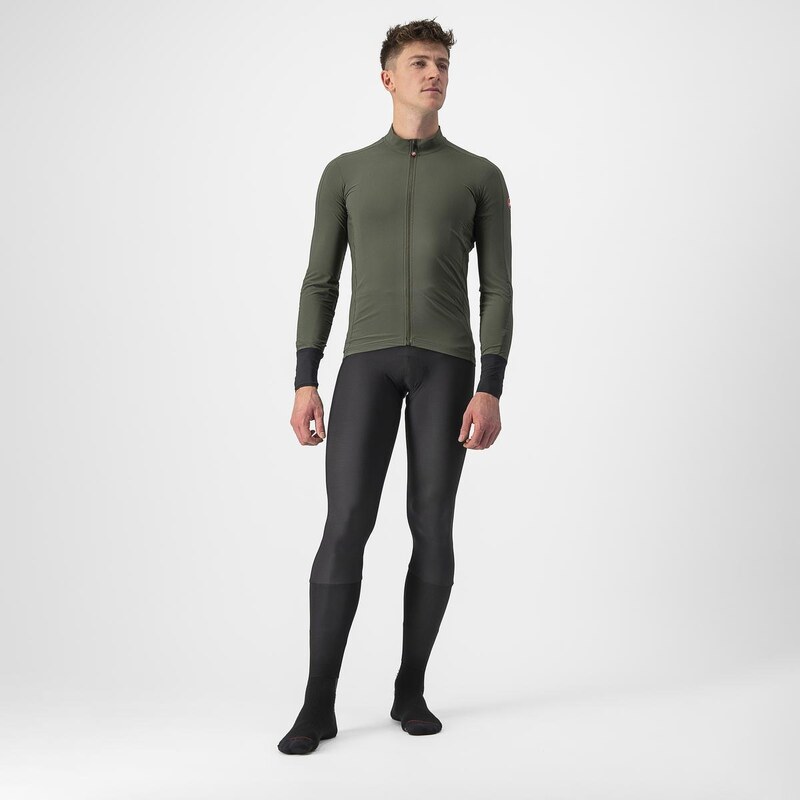 Castelli - voděodpudivý dres flight jersey air military green