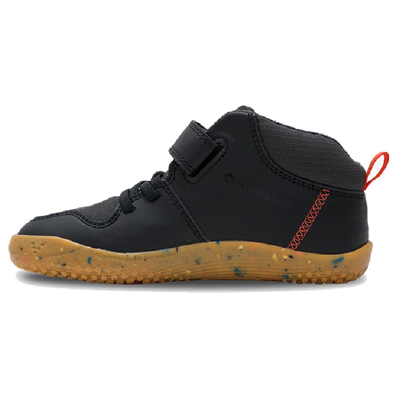 Vivobarefoot PRIMUS LUDO HI PRESCHOOL OBSIDIAN - 25