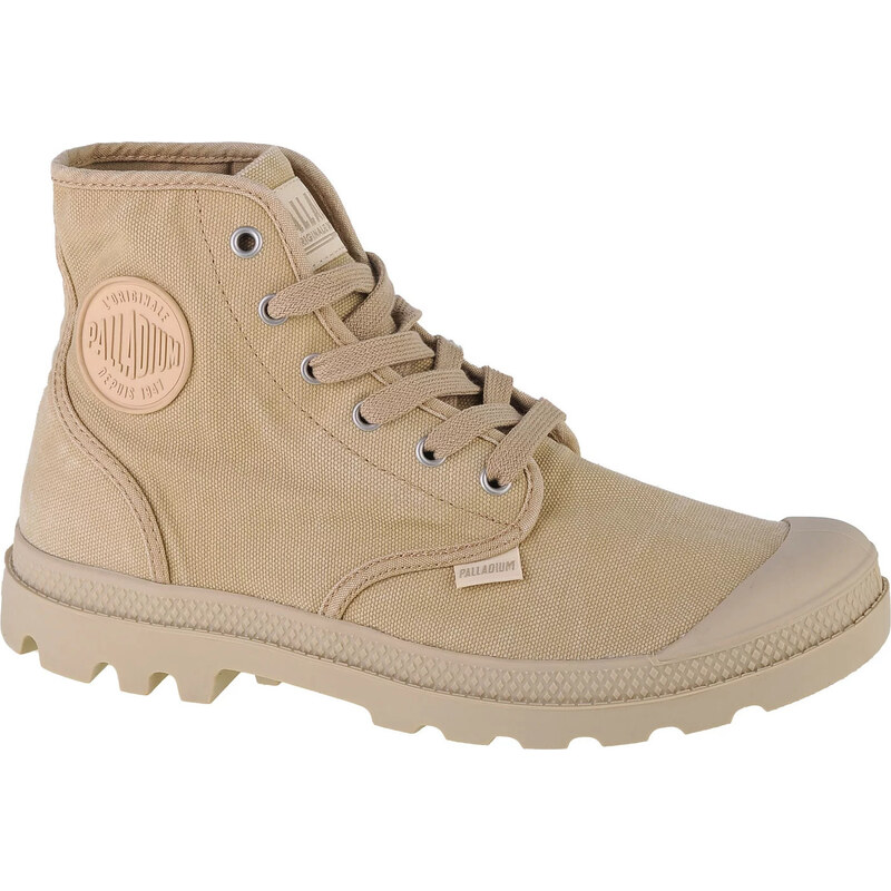 BASIC BÉŽOVÉ PÁNSKÉ KOTNÍKOVÉ TENISKY PALLADIUM PAMPA HI Béžová