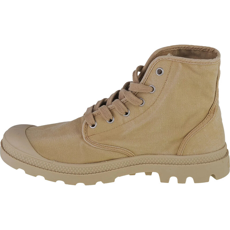 BASIC BÉŽOVÉ PÁNSKÉ KOTNÍKOVÉ TENISKY PALLADIUM PAMPA HI Béžová