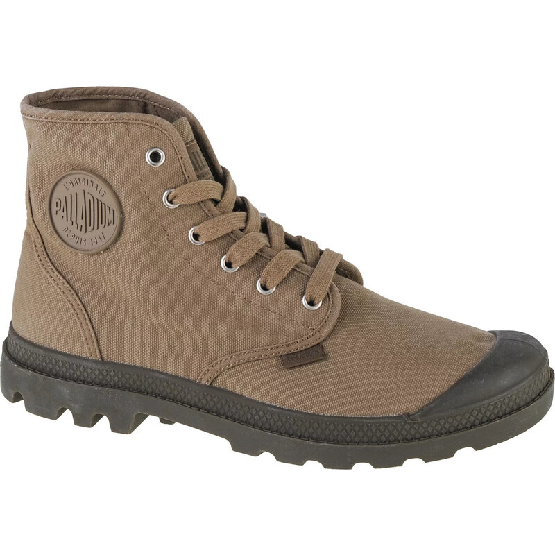Khaki pánské kotníkové boty Palladium Pampa Hi