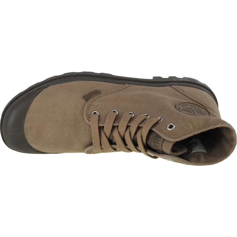 BASIC KHAKI PÁNSKÉ KOTNÍKOVÉ BOTY PALLADIUM PAMPA HI