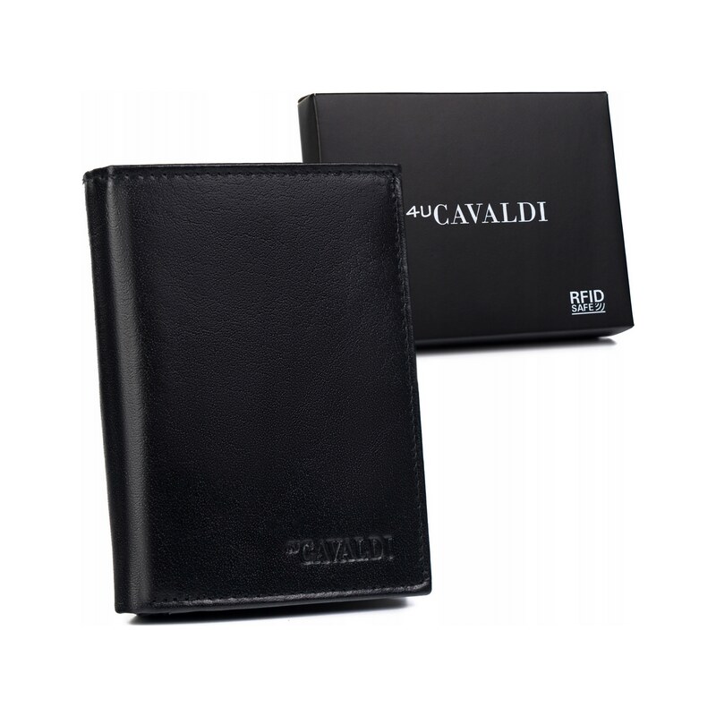 BASIC 4U Cavaldi Černá peněženka bez zapínání B041 86062080