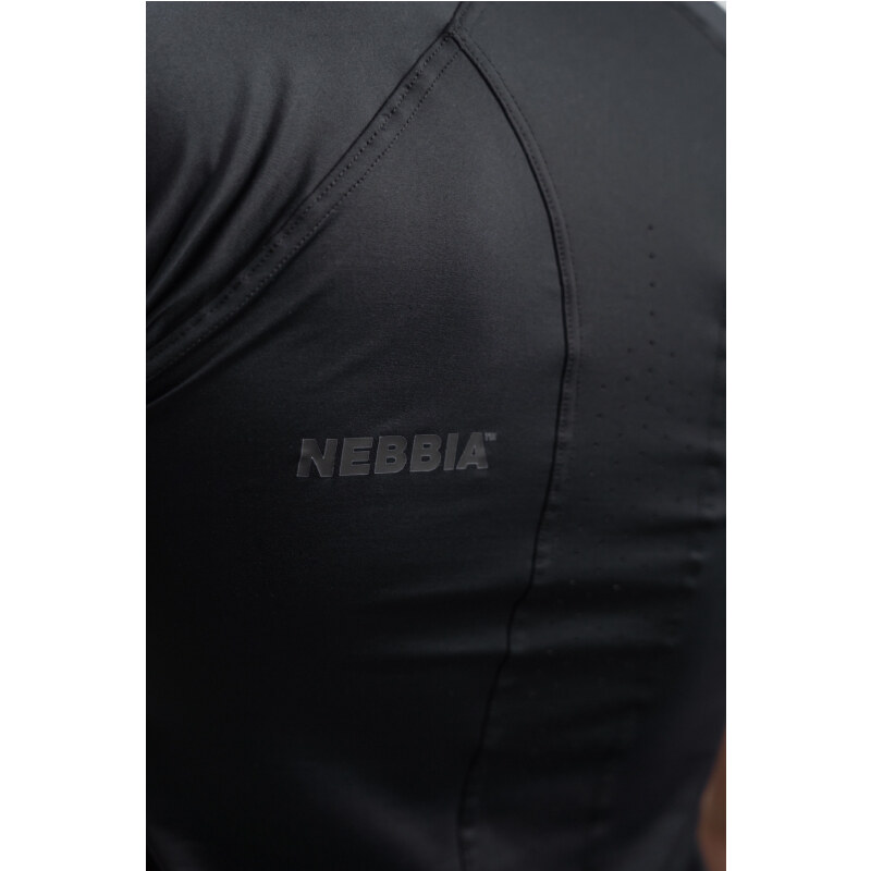 NEBBIA - Kompresní triko pánské 346 (black)