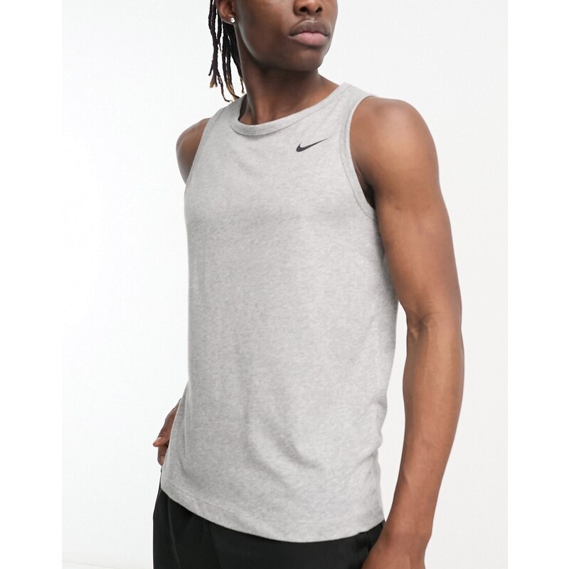 Nike Training Dri-FIT tank in grey