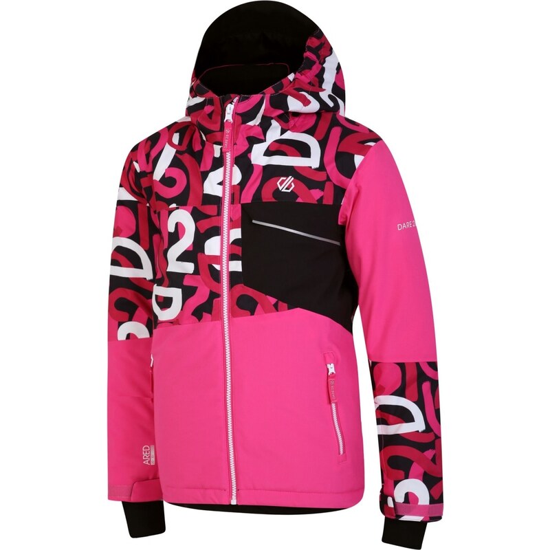 Dětská zimní lyžařská bunda Dare2b TRAVERSE růžová/černá
