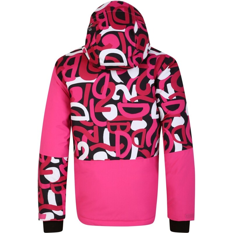 Dětská zimní lyžařská bunda Dare2b TRAVERSE růžová/černá