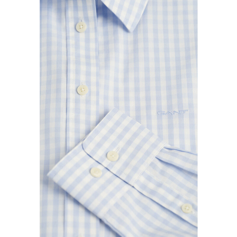 KOŠILE GANT REG POPLIN GINGHAM SHIRT modrá 32