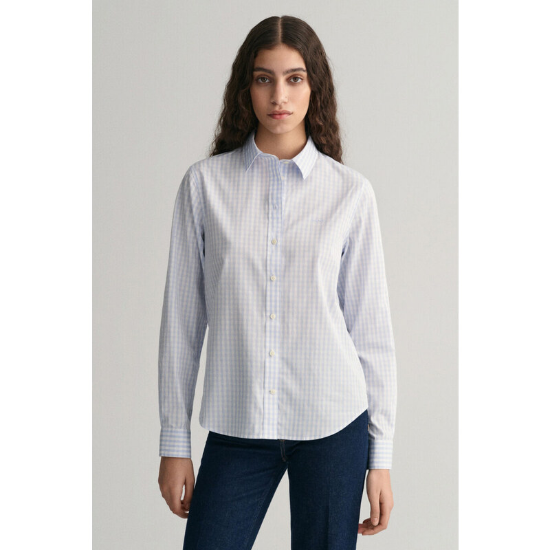 KOŠILE GANT REG POPLIN GINGHAM SHIRT modrá 32