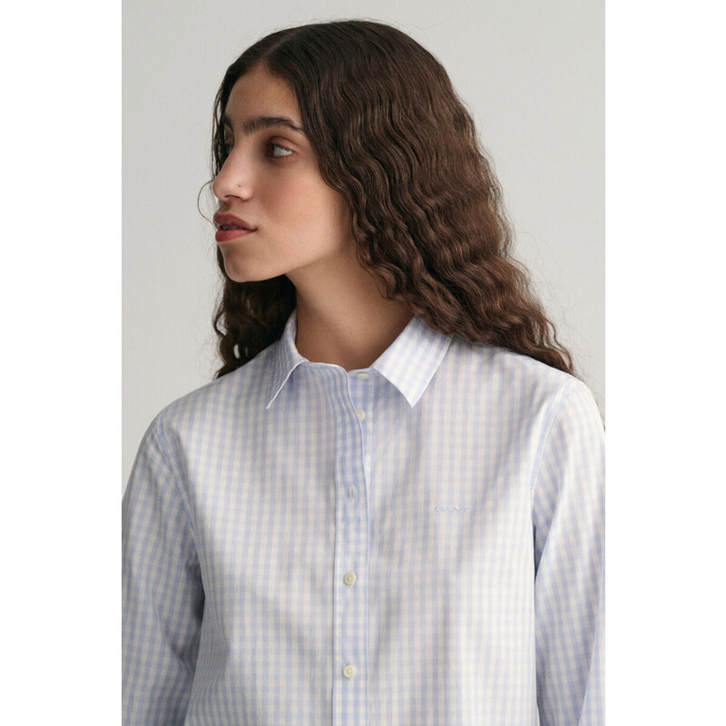 KOŠILE GANT REG POPLIN GINGHAM SHIRT modrá 32