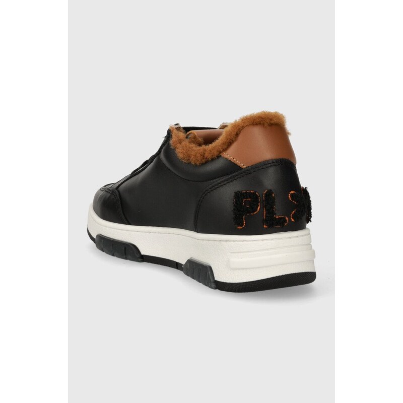 Kožené sneakers boty Off Play COMO černá barva, COMO 1 BLACK, COGNAC