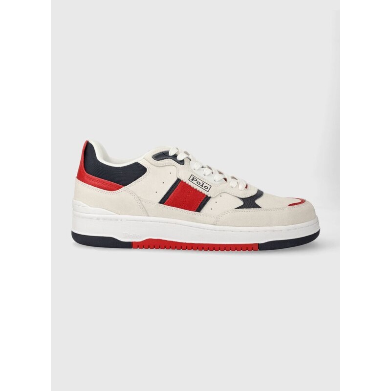 Semišové sneakers boty Polo Ralph Lauren Masters Sprt bílá barva, 809913399003