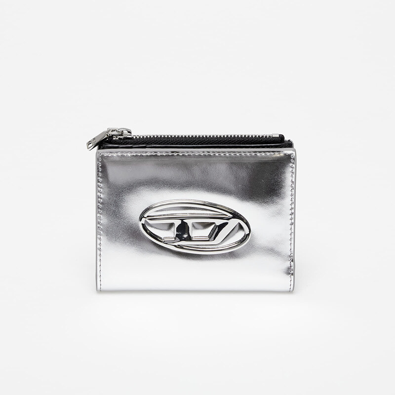 Pánská peněženka Diesel Bi-Fold Zip Wallet Silver