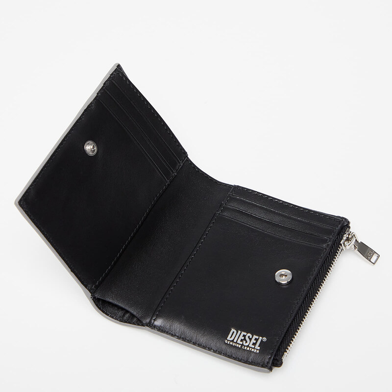 Pánská peněženka Diesel Bi-Fold Zip Wallet Silver