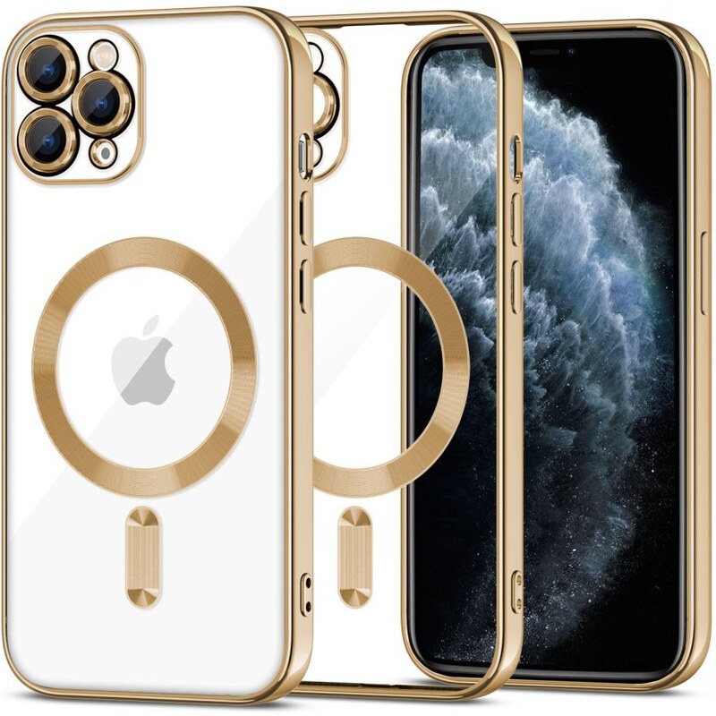 Ochranný kryt na iPhone 11 Pro - Tech-Protect, Magshine MagSafe Gold