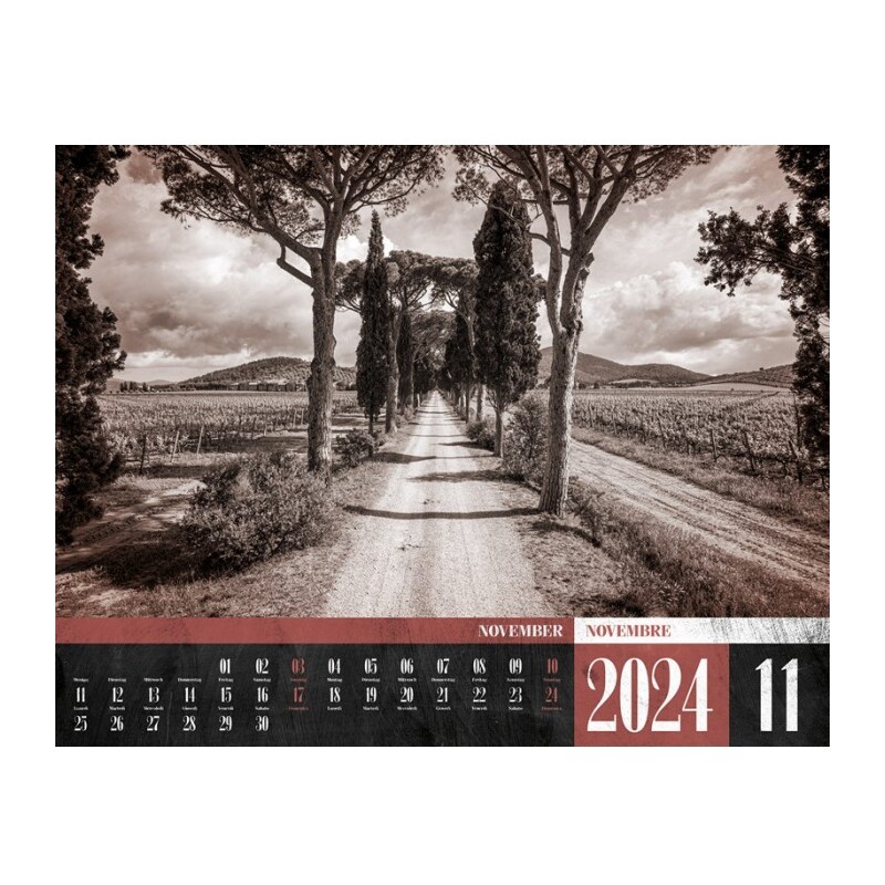 Ackermann Kunstverlag Nástěnný kalendář La Dolce Vita / La Dolce Vita - Italienische Lebensart Kalender 2024 24AC1058