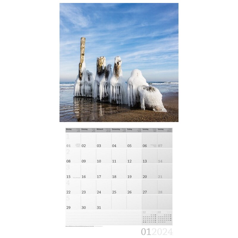 Ackermann Kunstverlag Nástěnný kalendář Pobřeží / Am Meer Kalender 2024 24AC4413