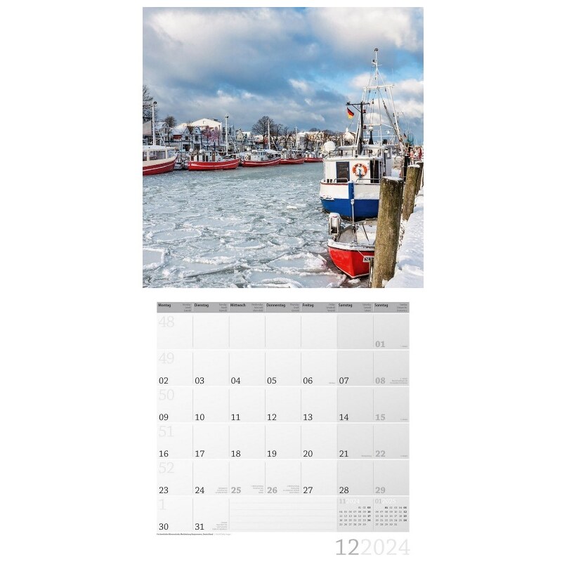 Ackermann Kunstverlag Nástěnný kalendář Pobřeží / Am Meer Kalender 2024 24AC4413