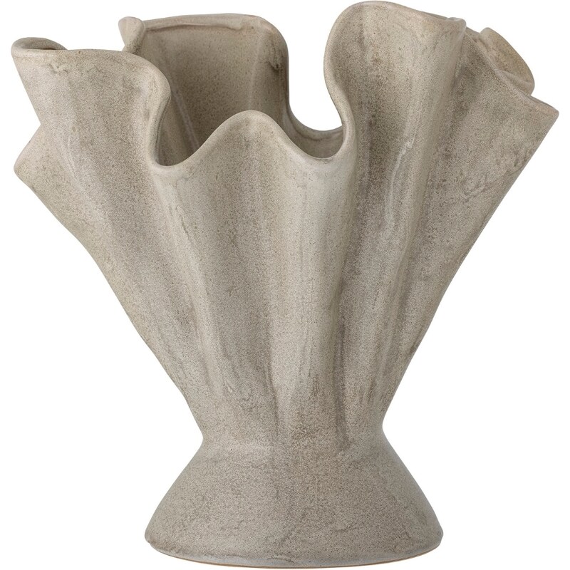 Šedá kameninová váza Bloomingville Plier 29 cm