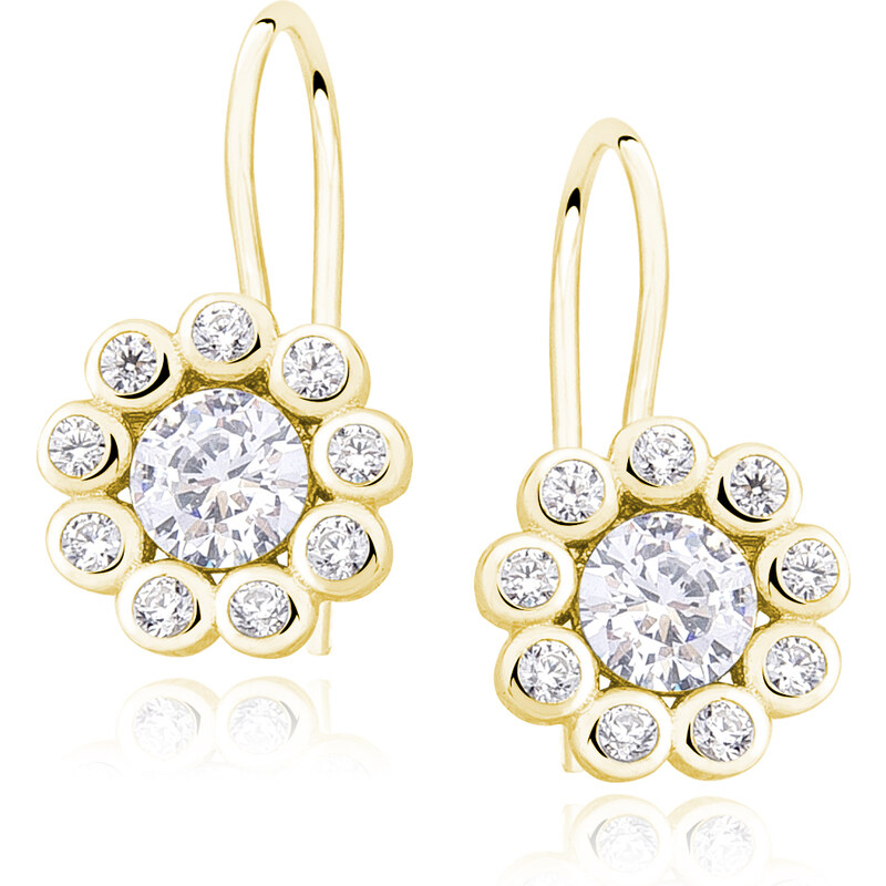 Olivie Dětské stříbrné náušnice GOLD 7843 86077696