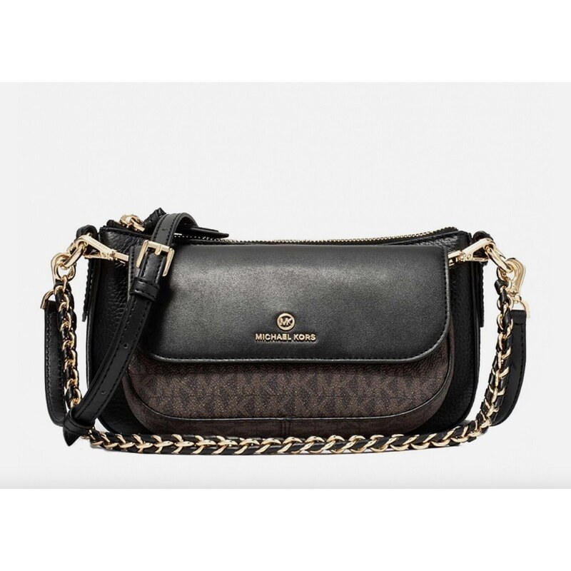 Kabelka Michael Kors Jet Set charm brown black