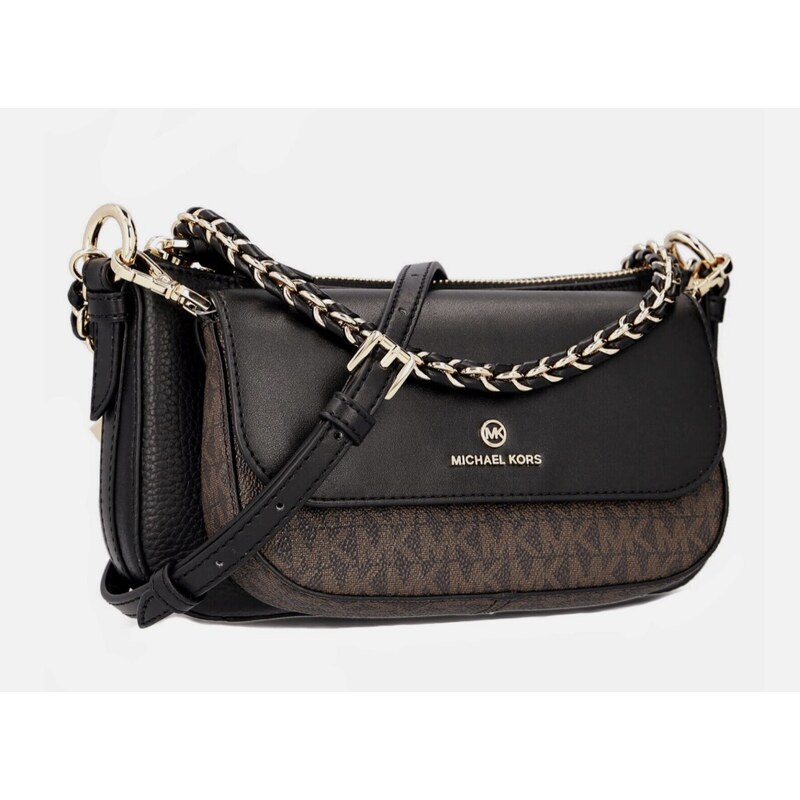 Kabelka Michael Kors Jet Set charm brown black