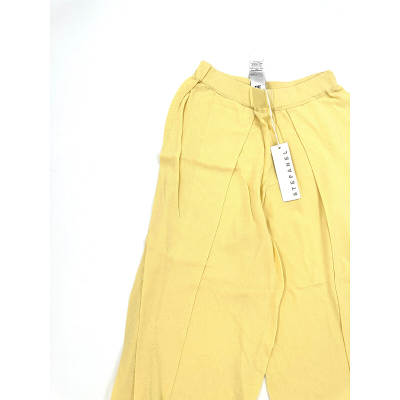 Žluté kalhoty volného střihu Stefanel