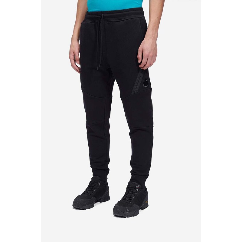 Bavlněné tepláky C.P. Company Jogging Pant černá barva, 14CMSP084A005086W999-BLACK