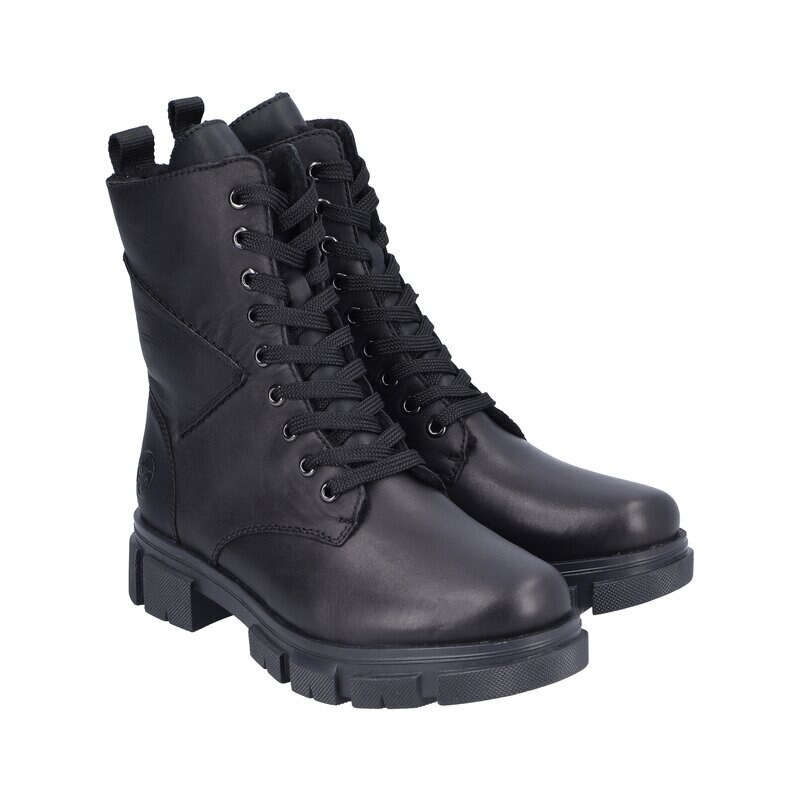 Robustní a stylové kotníkové boty v army stylu Rieker Y7105-00 černá 86104612