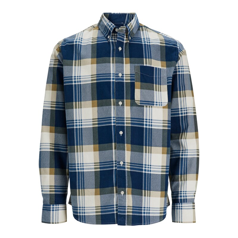 JACK & JONES Košile JPRBLUBrook námořnická modř / hnědá /