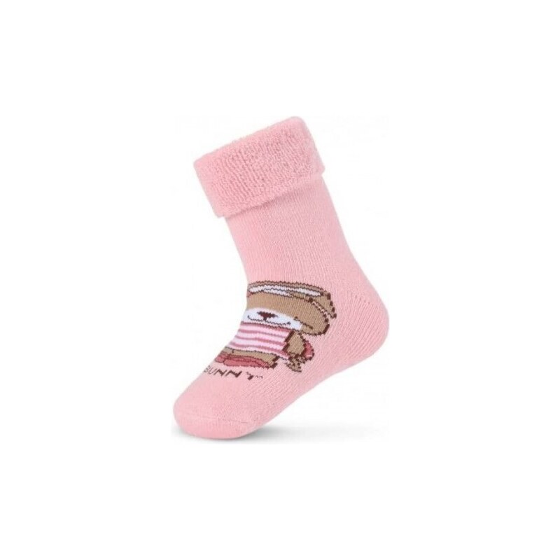 BESNAZZY Kojenecké froté ponožky s ABS BUNNY