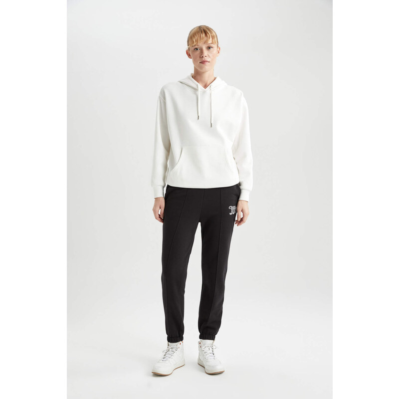 DEFACTO Standard Fit With Pockets Thick Sweatshirt Fabric Pants