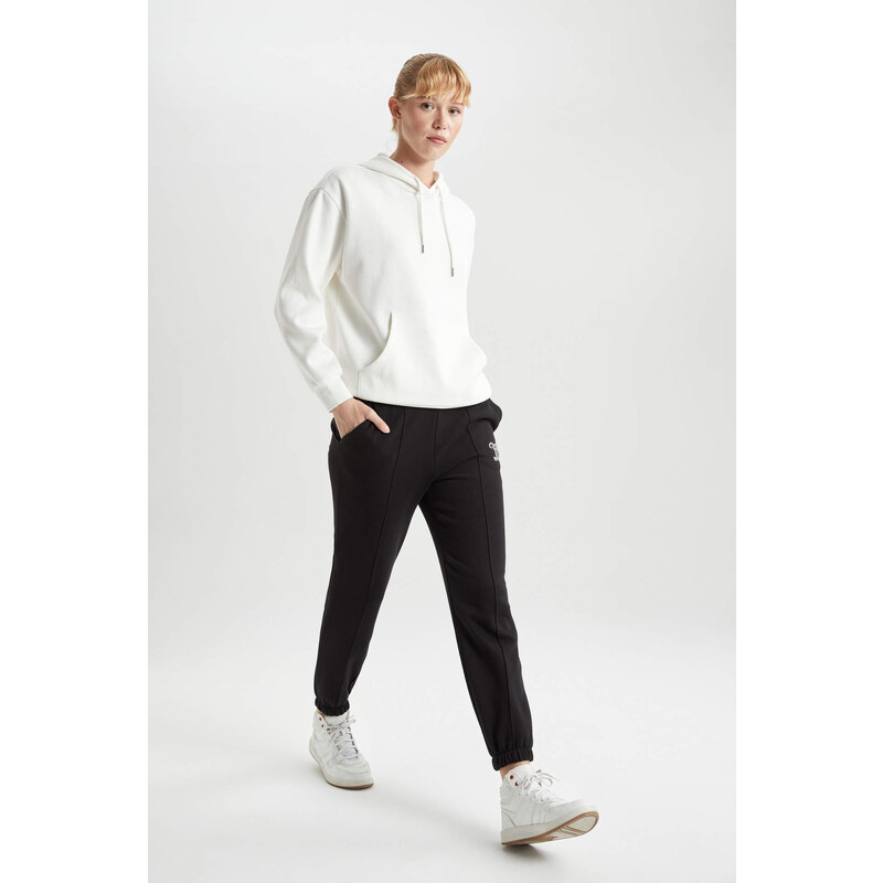 DEFACTO Standard Fit With Pockets Thick Sweatshirt Fabric Pants